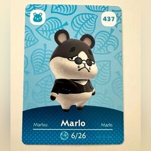 Nintendo Marlo #437 Animal Crossing Series 5 amiibo Card